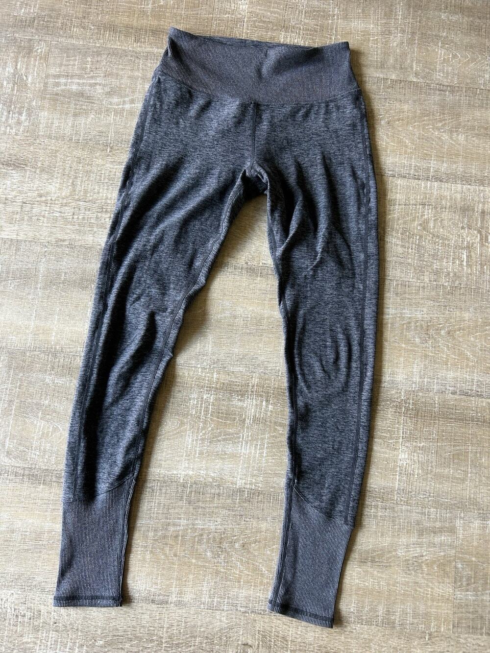 Alo Yoga High Waist Jogger Leggings Womens Small Gray Heather Athleisure